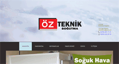 Desktop Screenshot of oztekniksogutma.com
